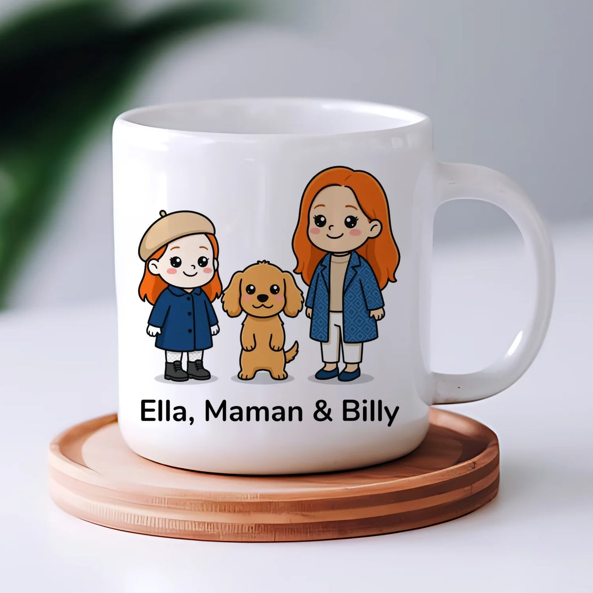 Mug personnalisé "Trop mignon"