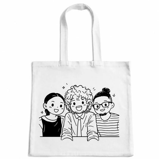 Tote bag personnalisé "Doodle Ink"