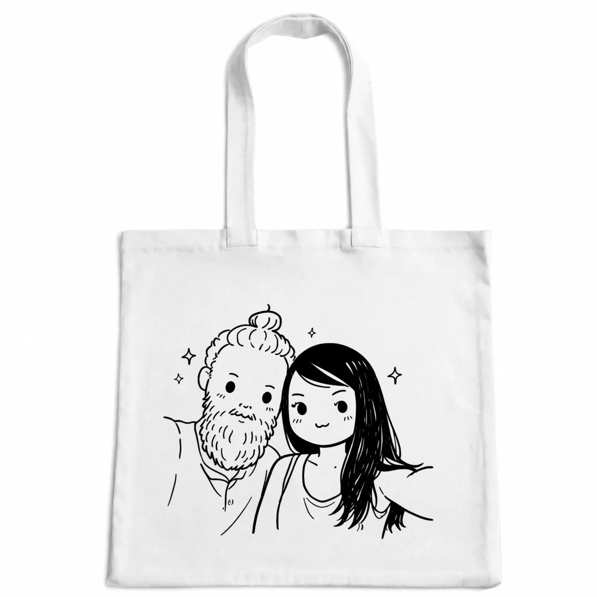 Tote bag personnalisé "Doodle Ink"