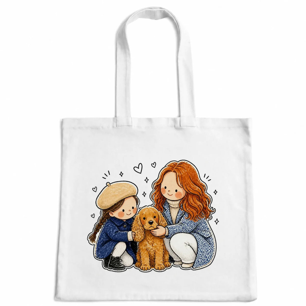 Custom "Cuddle" tote bag